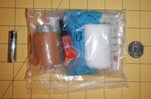 Packing an ultralight first aid and repair kit