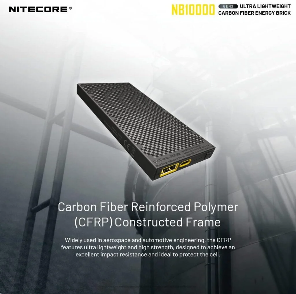 Nitecore NB10000 Gen II (Gen 2) Ultra-Slim Power Bank, 10000mAh QC Quick-Charge USB and USB-C Dual Outputs with Cables for Phones Flashlights and Headlamps (Black) Nitecore NB10000 Gen II (Gen 2) Ultra-Slim Power Bank, 10000mAh QC Quick-Charge USB and USB-C Dual Outputs with Cables for Phones Flashlights and Headlamps (Black)