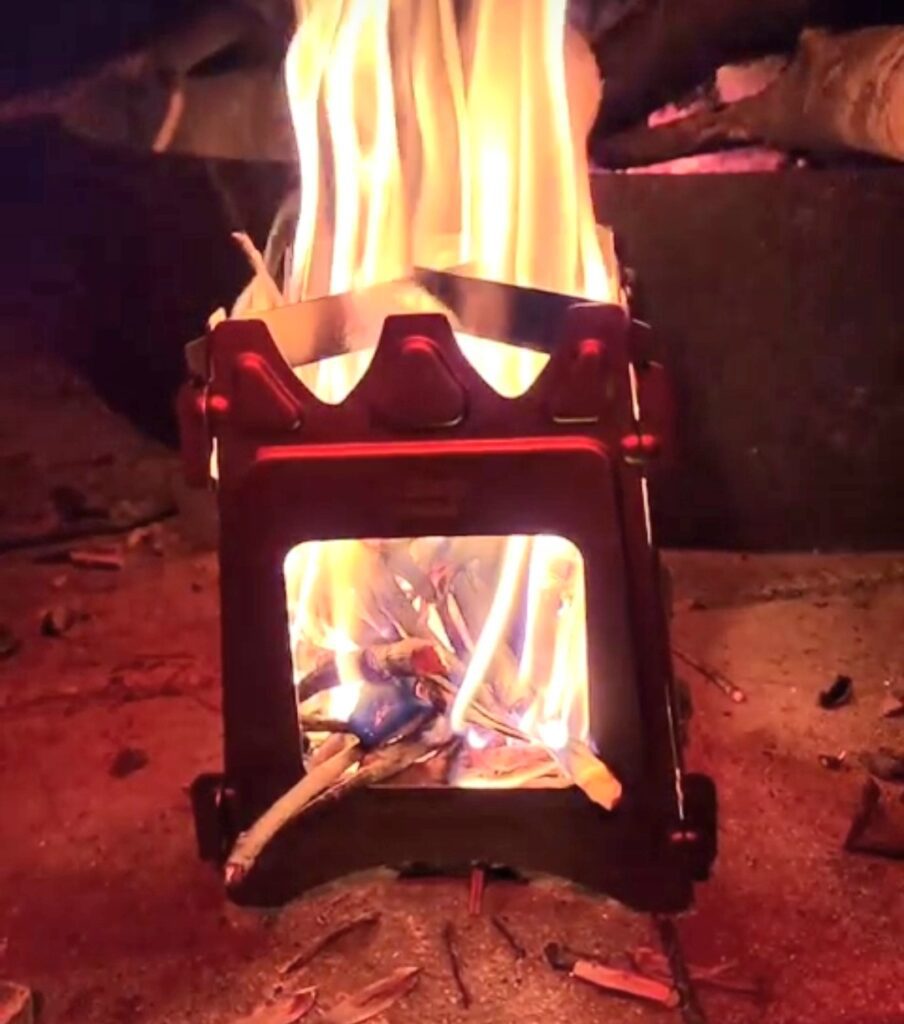 Titanium wood burning stove