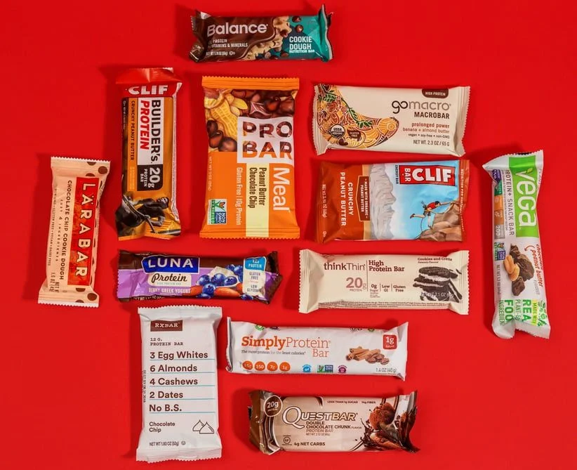 Energy bars for hiking and camping