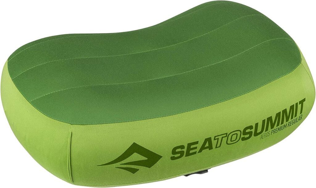 Sea to Summit Aeros Premium Inflatable Travel Pillow, Regular (13.4 x 9.4), Lime