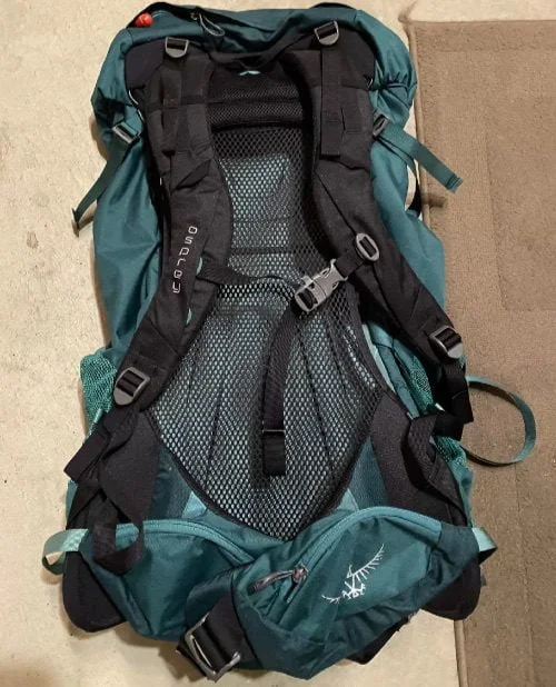Osprey Rook 65L Backpack Back Panel View