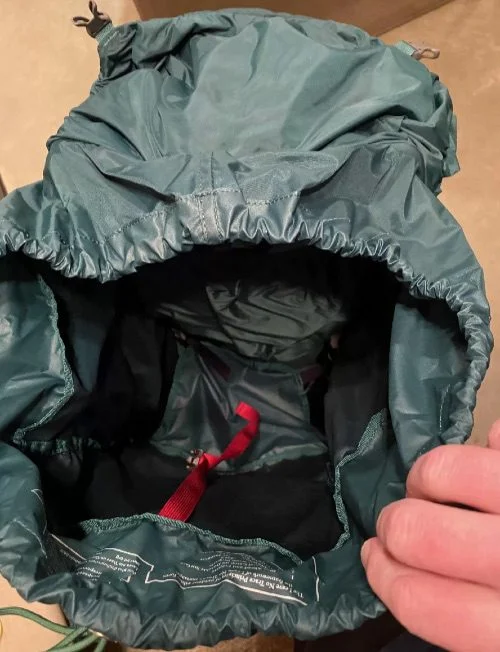 Osprey Rook 65L Backpack Top View